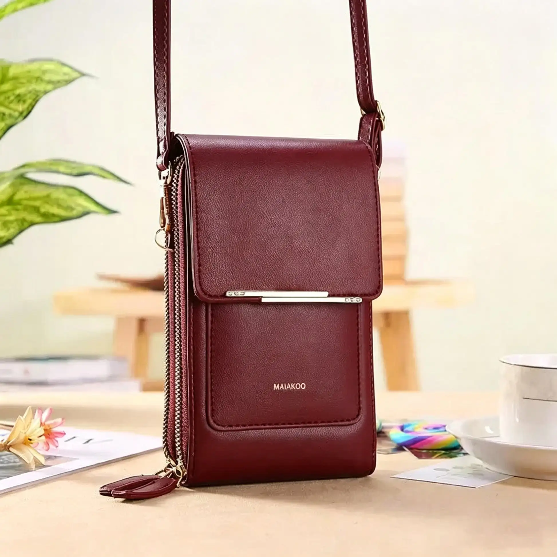 Touchscreen Crossbody Phone Wallet for Women
