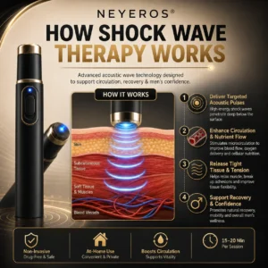 Ultrasonic Shock Wave Therapy Massager for Deep Tissue Relief
