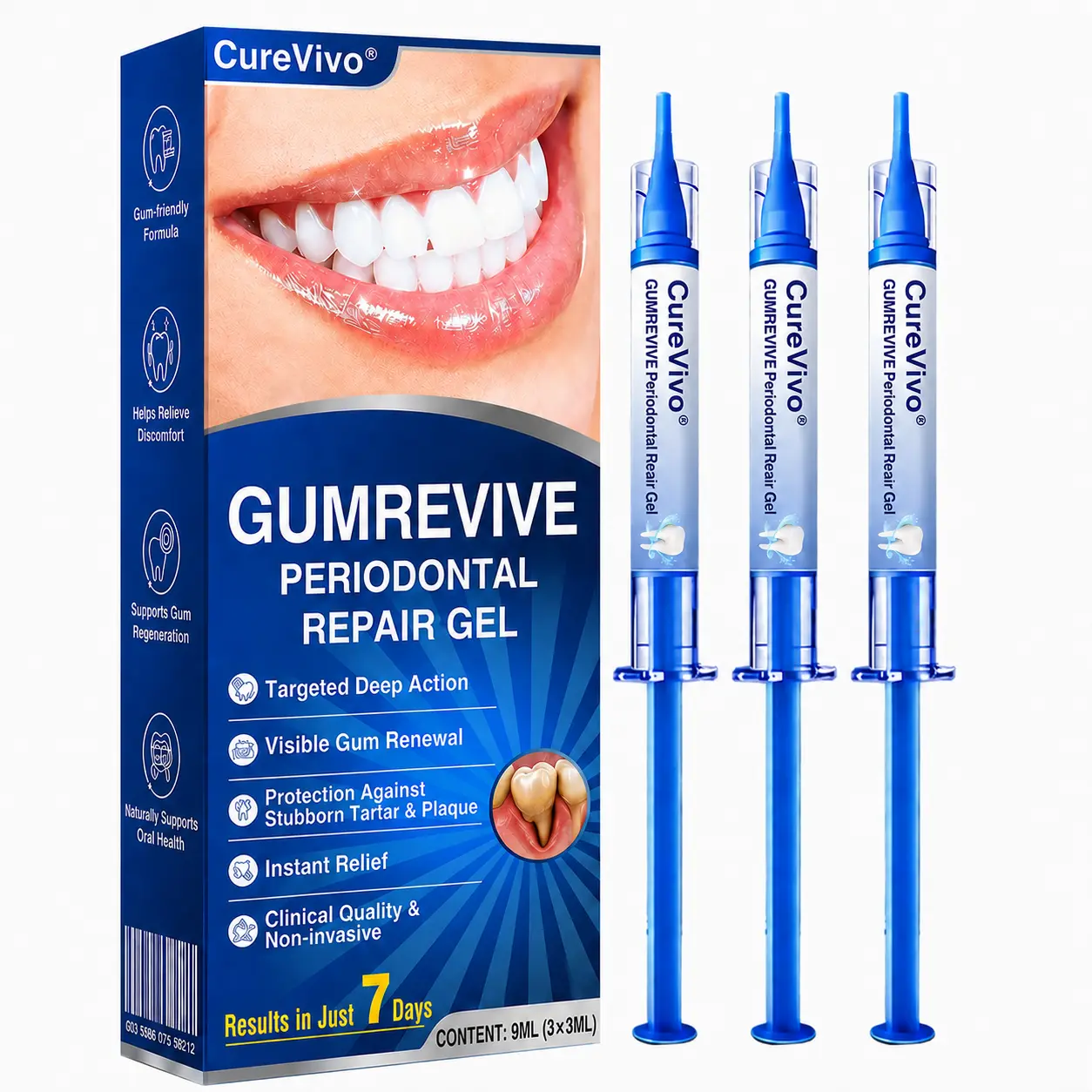 🇺🇸👨⚕️🦷 CureVivo® GumRevive Periodontal Repair Gel⏰⏰