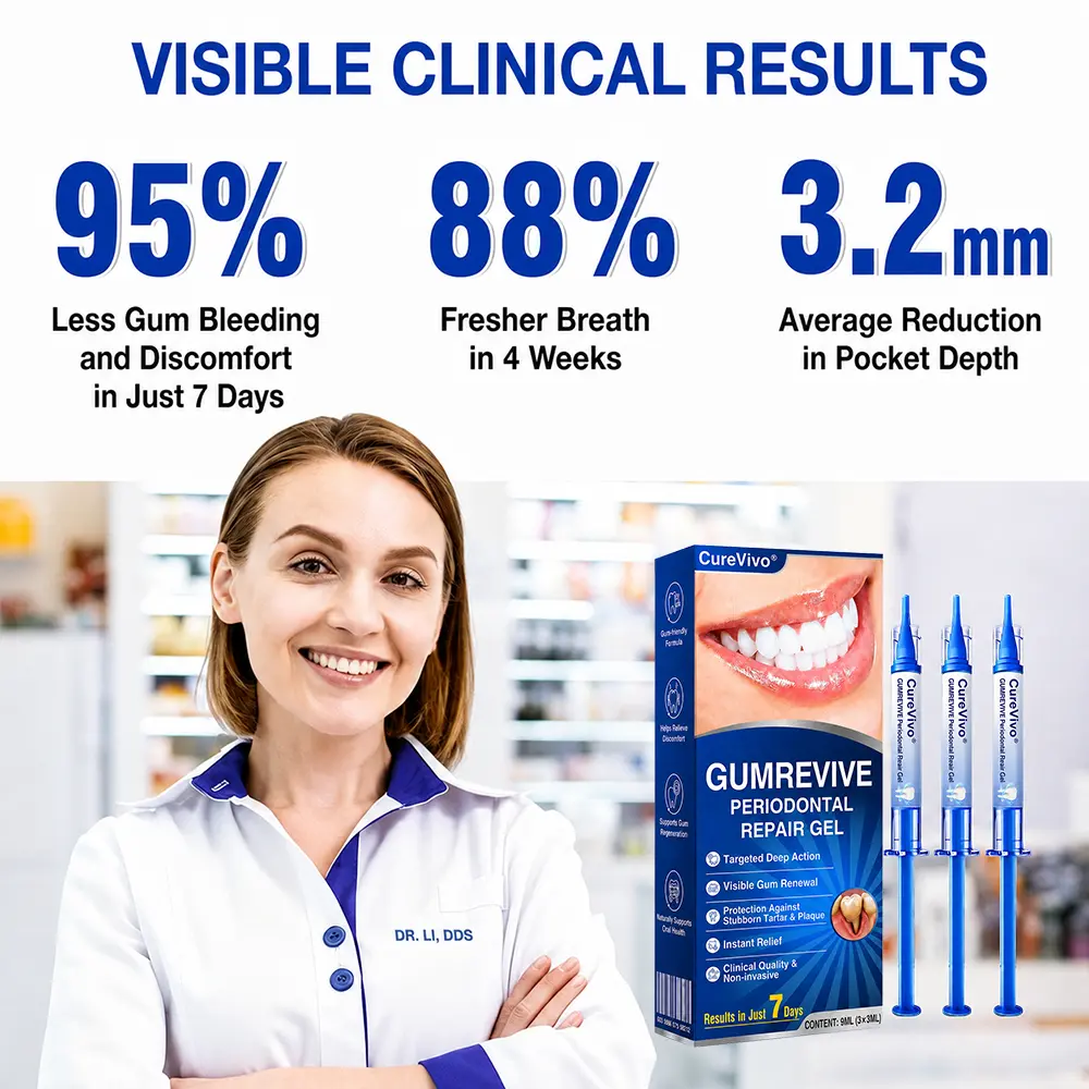 🇺🇸👨⚕️🦷 CureVivo® GumRevive Periodontal Repair Gel⏰⏰